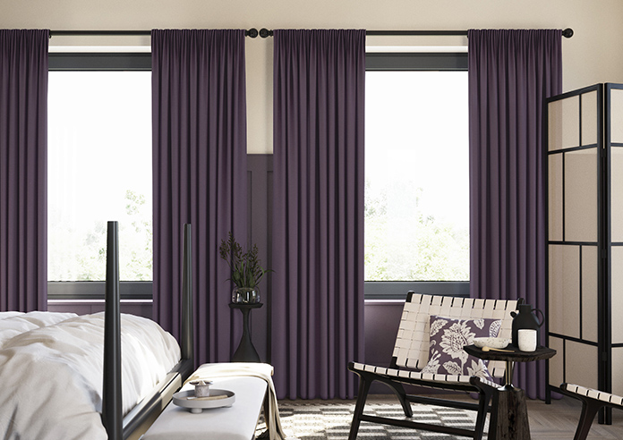 Norleigh, Plum - Made to Measure Curtains - Image 3